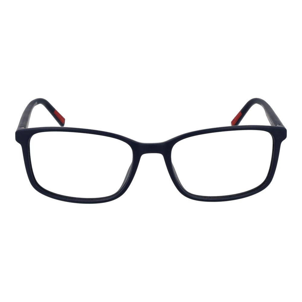 Eyeglasses Frames by Tommy Hilfiger for men in polyamide blue features an refined silhouette, showcasing the refined blue coloured frame and sophisticated full-frame frame design.