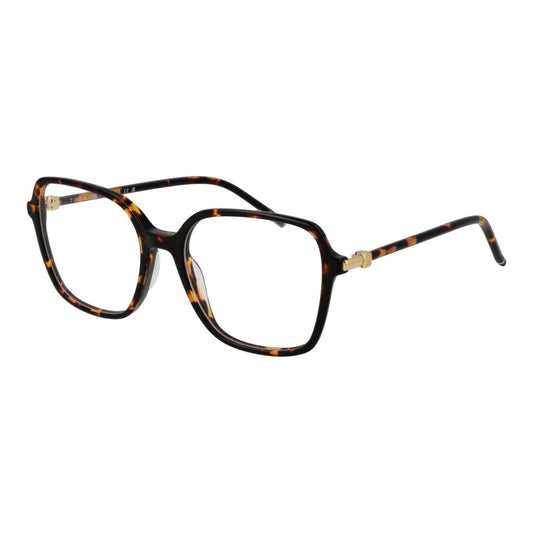 Eyeglasses Frames by Tommy Hilfiger for women in acetate brown features an refined silhouette, showcasing the refined brown coloured frame and sophisticated full-frame frame design.