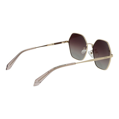 Polaroid Gold Metal Sunglasses