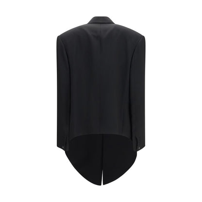 Calvin Klein Black Viscose Coat