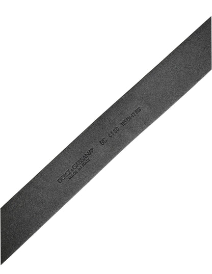 Dolce & Gabbana 9 To 5 Calf Leather Belt - Black