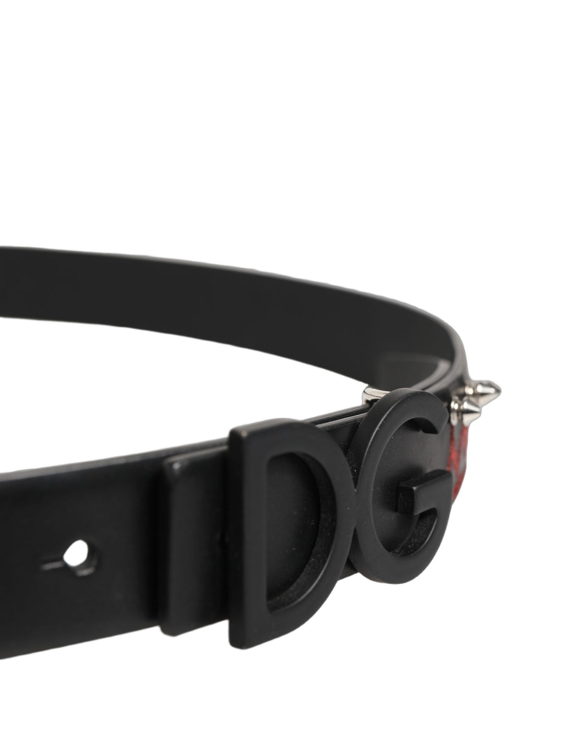 Dolce & Gabbana 9 To 5 Calf Leather Belt - Black