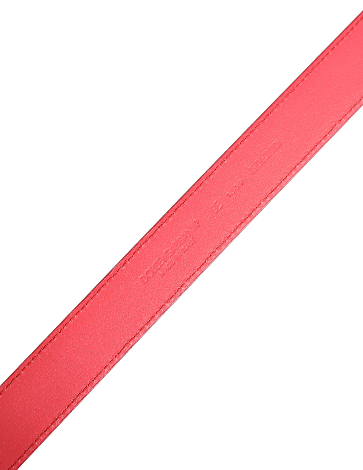 Dolce & Gabbana Lambskin Leather Belt - Pink Silver