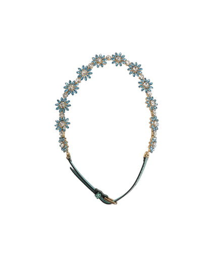 Dolce & Gabbana Ayers Calf Leather Belt - Gold Green Multicolor
