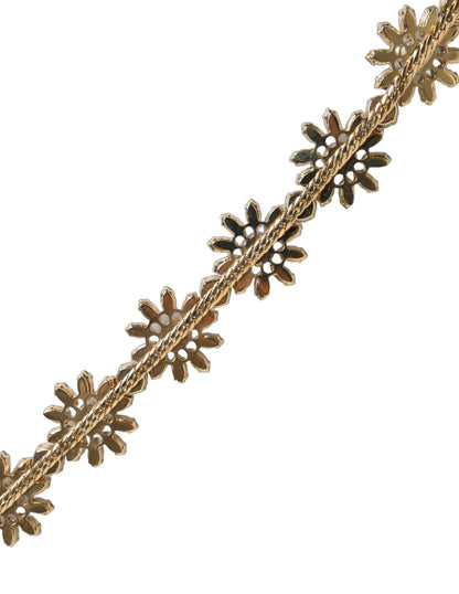 Dolce & Gabbana Ayers Calf Leather Belt - Gold Green Multicolor