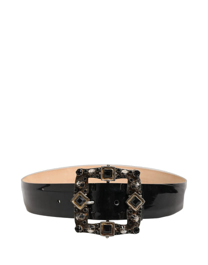 Dolce & Gabbana Calf Leather Belt - Black Gold