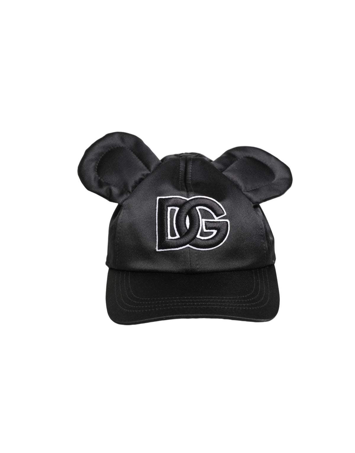 Dolce & Gabbana Polyester Velvet & Viscose Baseball Cap - Animal Black
