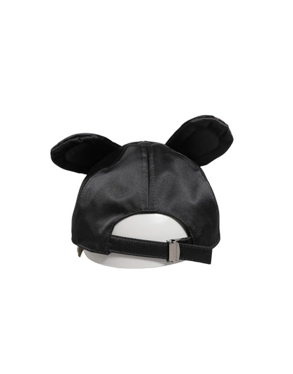 Dolce & Gabbana Polyester Velvet & Viscose Baseball Cap - Animal Black
