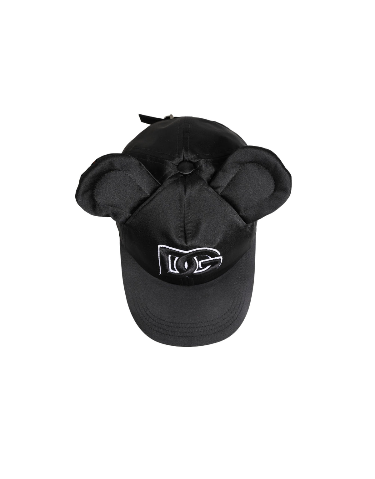 Dolce & Gabbana Polyester Velvet & Viscose Baseball Cap - Animal Black