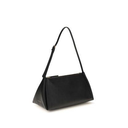 Calvin Klein Black Calf Leather Bos Taurus Shoulder Bag