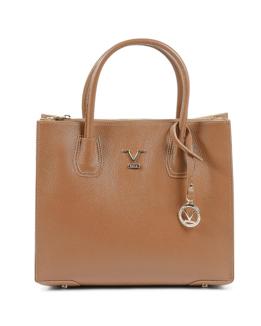 19V69 Italia Brown Leather Tote Bag