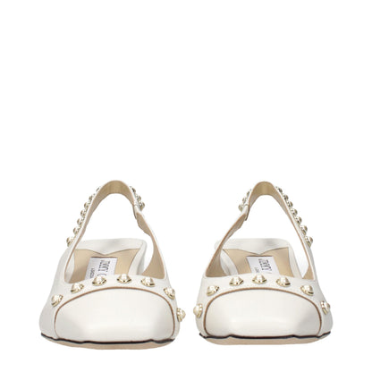 Jimmy Choo Blue Leather Flat Sandals