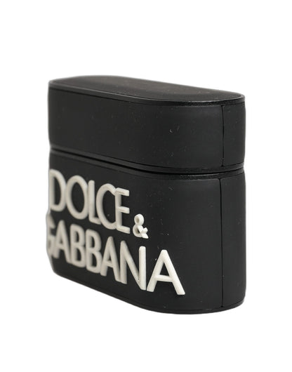 Dolce & Gabbana Polycarbonate PVC & Tin Earbuds Carrying Case - Black