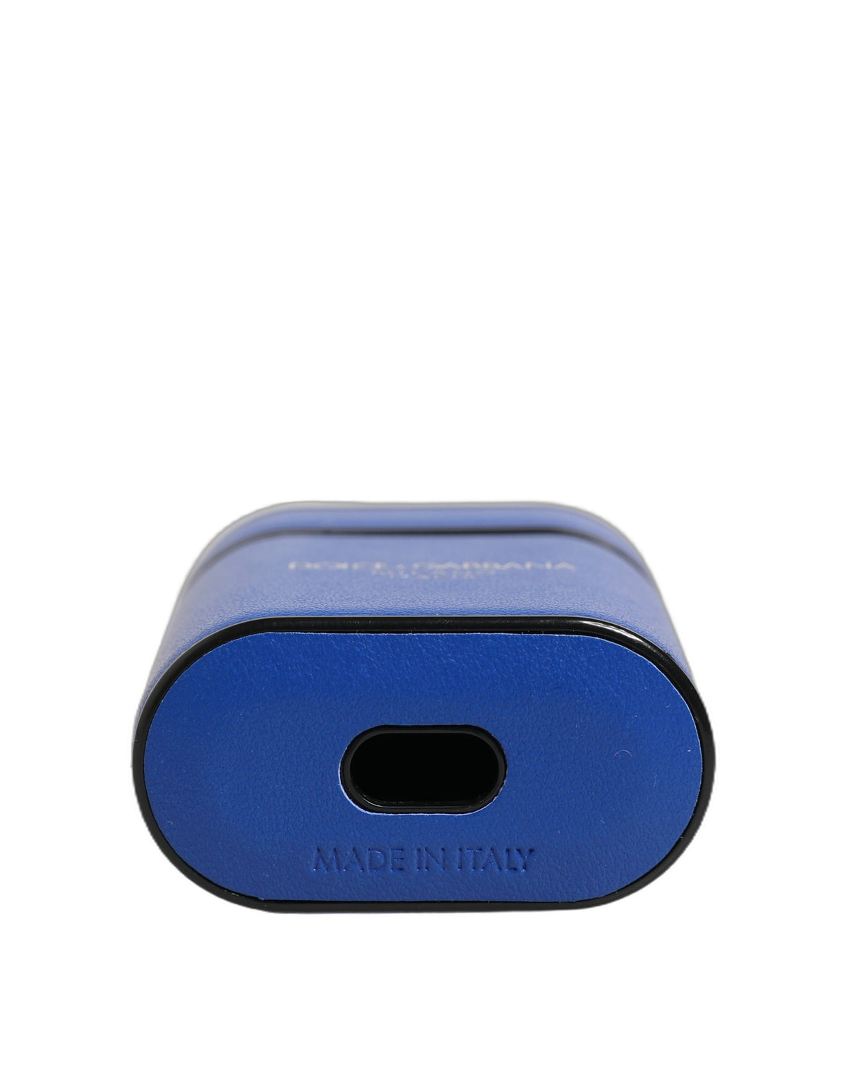 Dolce & Gabbana Polyurethane & Calf Leather Earbuds Carrying Case - Blue
