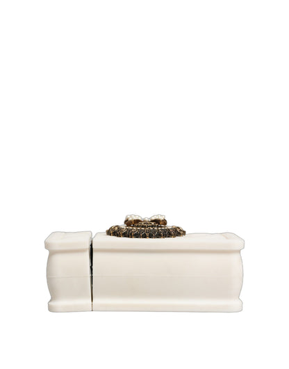 Dolce & Gabbana Devotion Heart Polyurethane & Silicone Earbuds Carrying Case - White