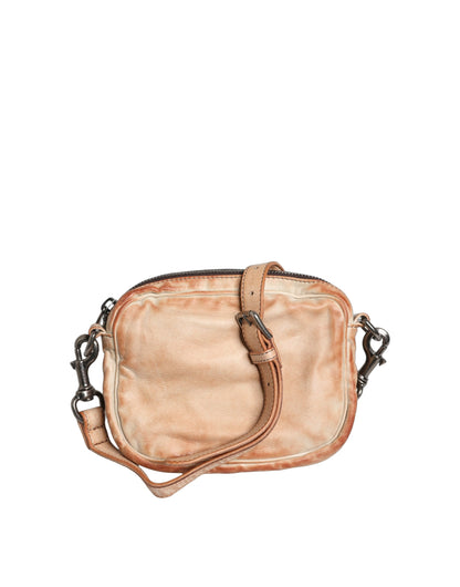 Dolce & Gabbana Aria Leather Velvet 2-in-1 Shoulder Crossbody Clutch Convertible Handbag - Beige