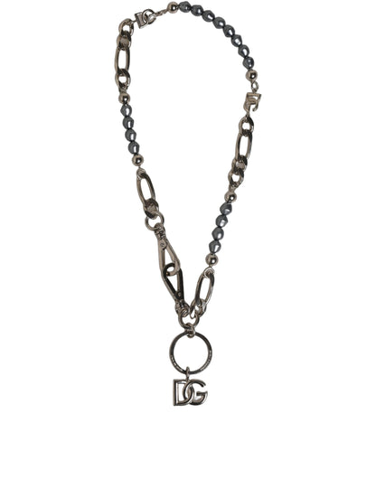 Dolce & Gabbana Aria Women's Silver Brass Necklace - Silver Signature
