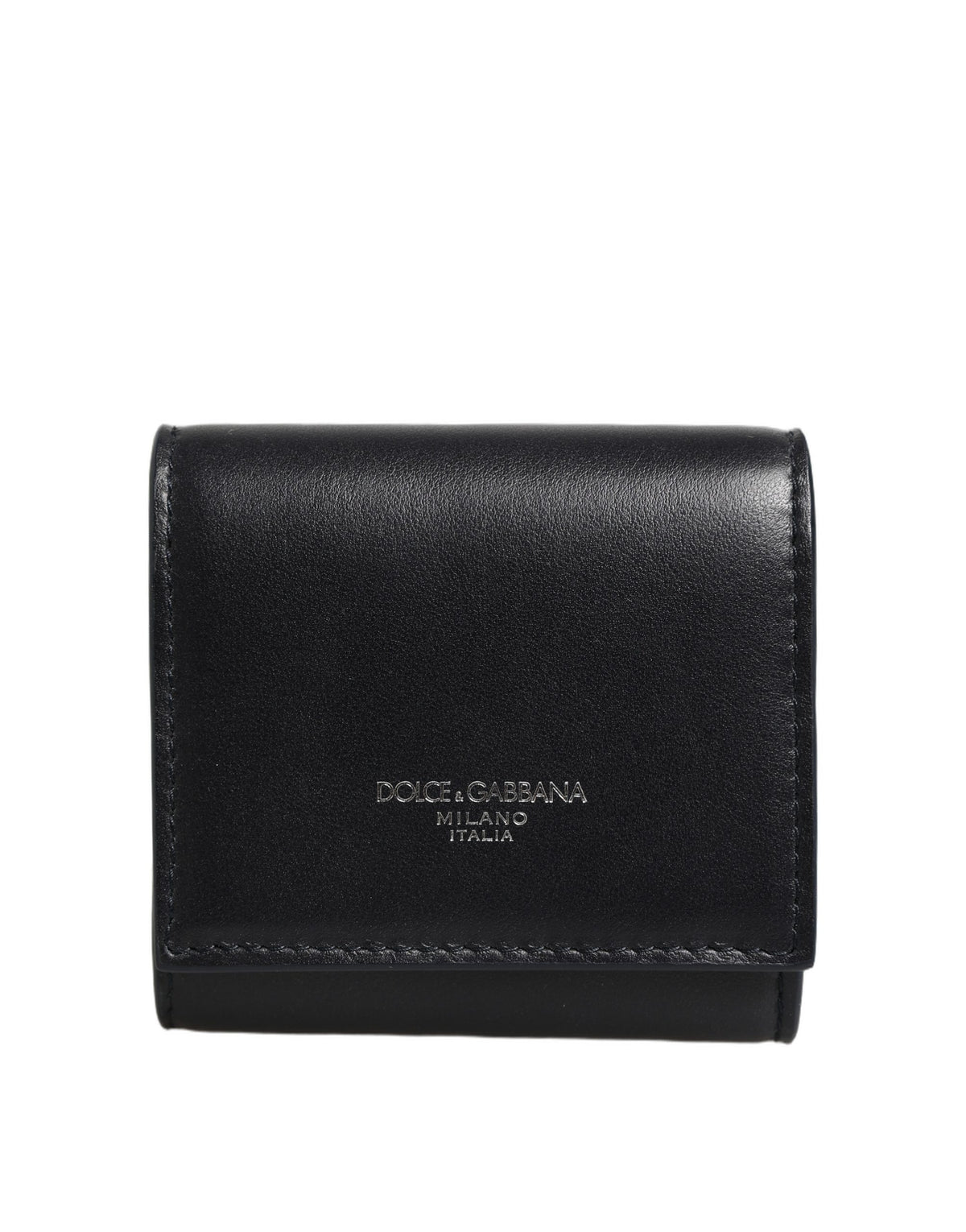 Dolce & Gabbana Calfskin Leather Card Case - Black Print
