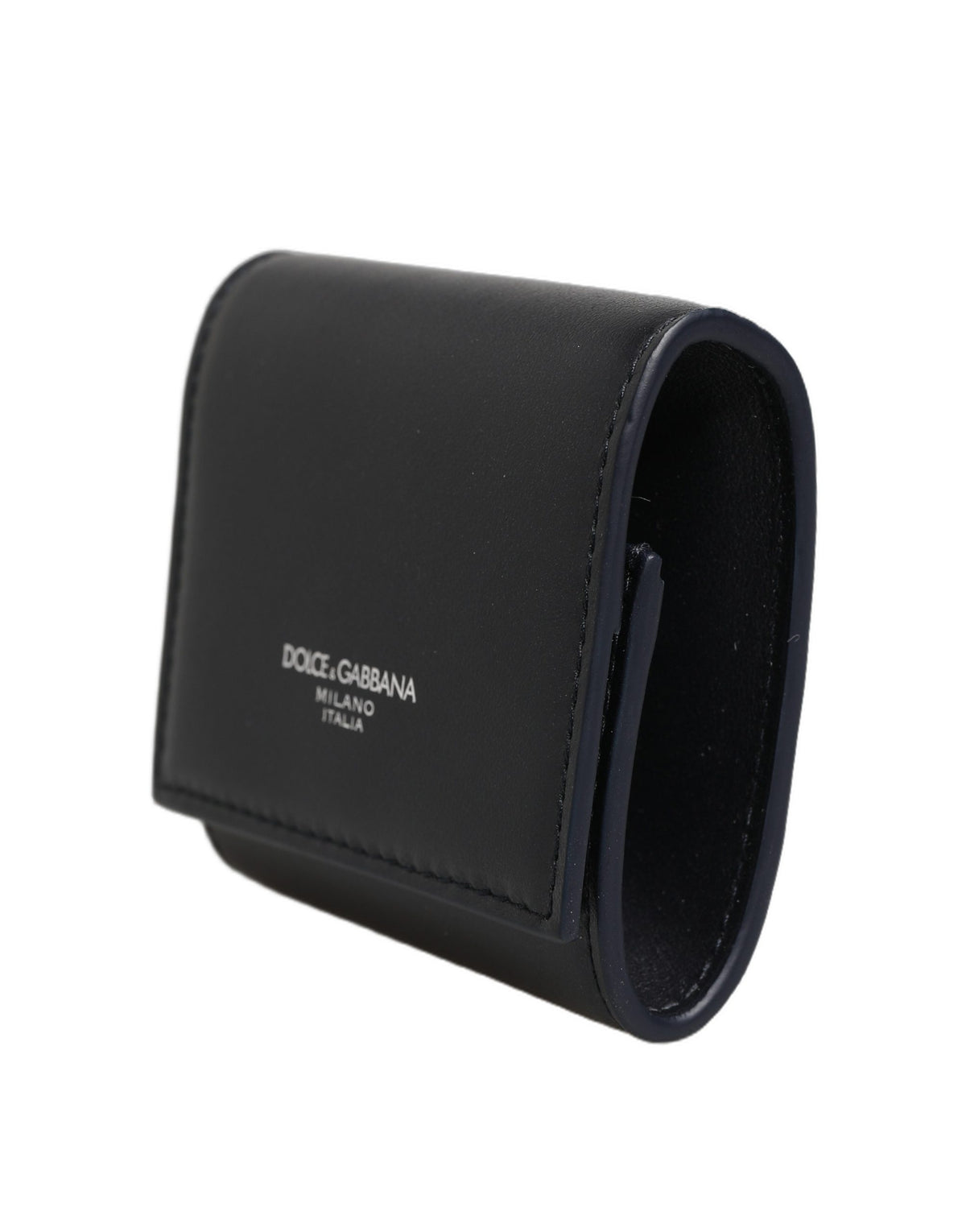 Dolce & Gabbana Calfskin Leather Card Case - Black Print