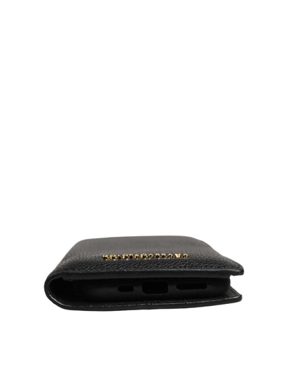 Dolce & Gabbana Calf Leather Card Case - Black