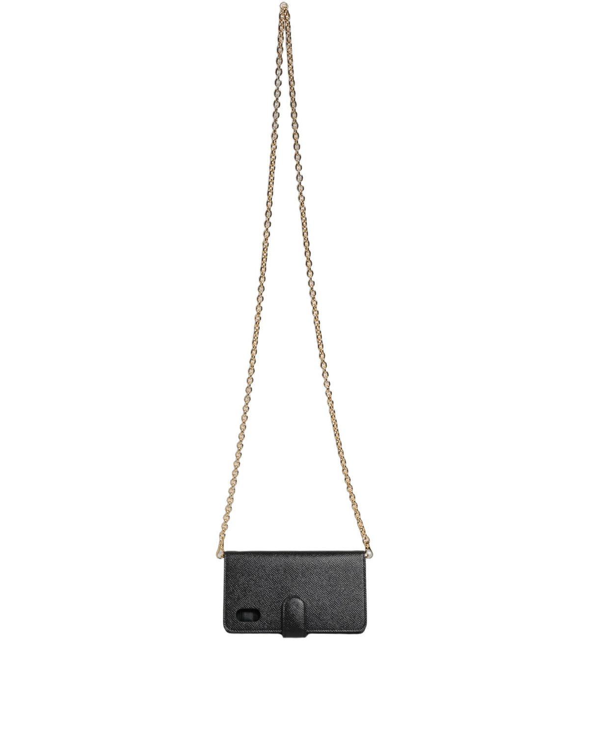 Dolce & Gabbana Calf Leather Mini Crossbody Handbag - Black