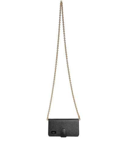 Dolce & Gabbana Calf Leather Mini Crossbody Handbag - Black