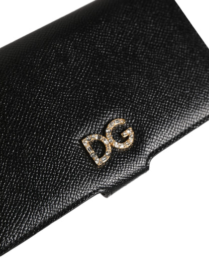 Dolce & Gabbana Calf Leather Mini Crossbody Handbag - Black