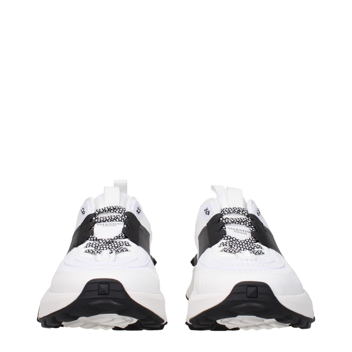 Athletic Sneakers by Valentino Garavani for men in rubber & fabric black, blue & white features an timeless silhouette from the Men's Athletic Rubber & Fabric Sneakers collection, showcasing a timeless athletic style for a timeless look.