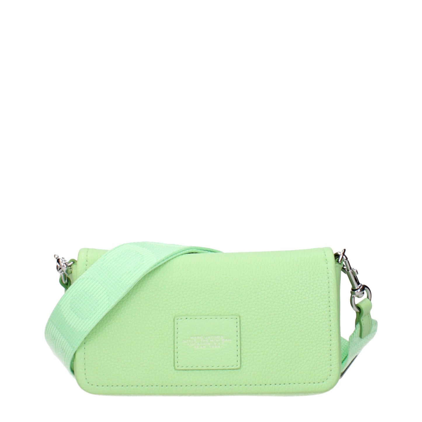 Crossbody Handbag by Marc Jacobs for women in leather green features a versatile chic silhouette, meticulously detailed with a secure , ample , and versatile crossbody-strap & adjustable-strap.