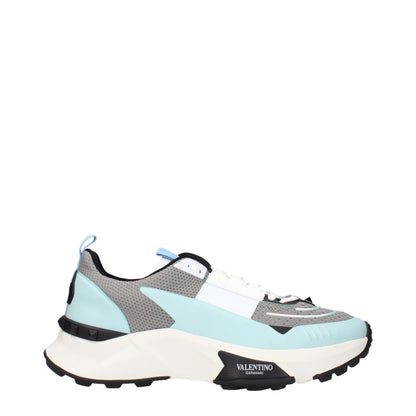 Athletic Sneakers by Valentino Garavani for men in fabric gray features an effortless chic silhouette, showcasing the signature athletic style of the Men's Athletic Fabric Sneakers collection with a truly effortless chic finish.