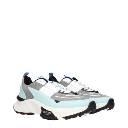 Athletic Sneakers by Valentino Garavani for men in fabric gray showcases a architectural silhouette, artfully capturing the essence of the Men's Athletic Fabric Sneakers with its signature architectural athletic style construction.