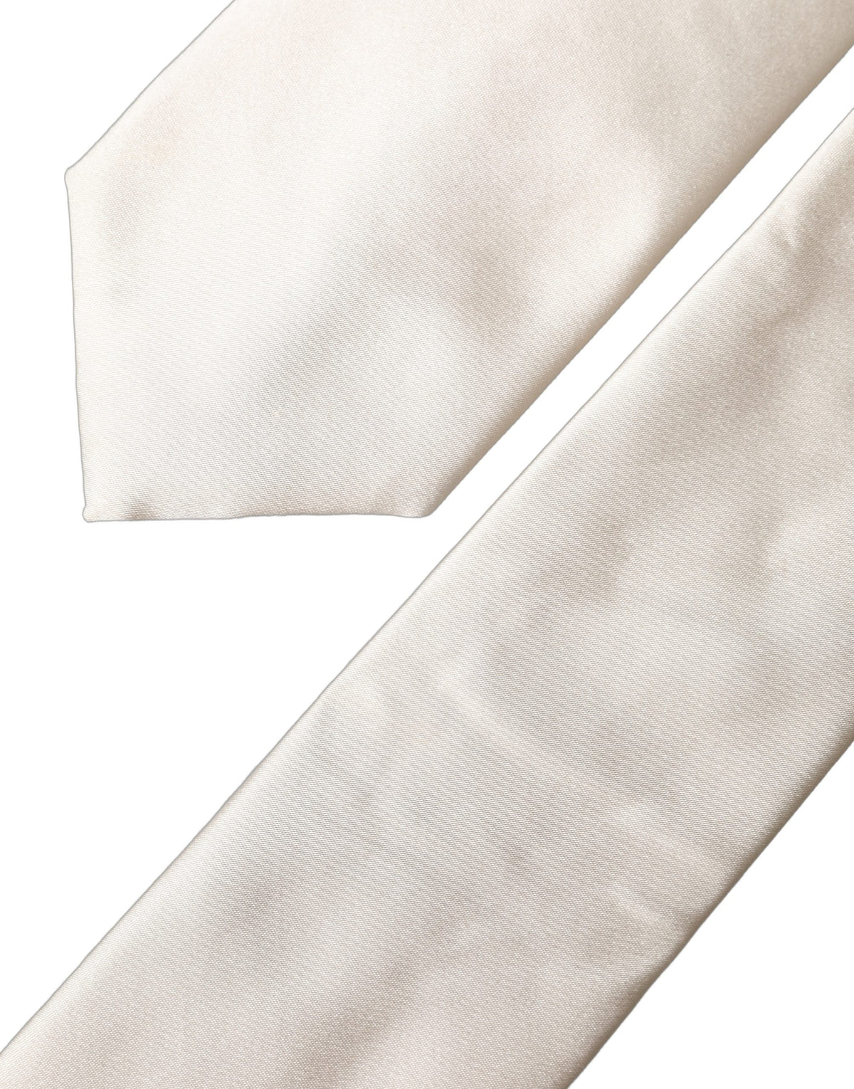 Necktie by Dolce & Gabbana for women in silk satin white features a distinguished silhouette, perfectly showcasing the distinguished details of 9 To 5 Aria Silk Satin Necktie.