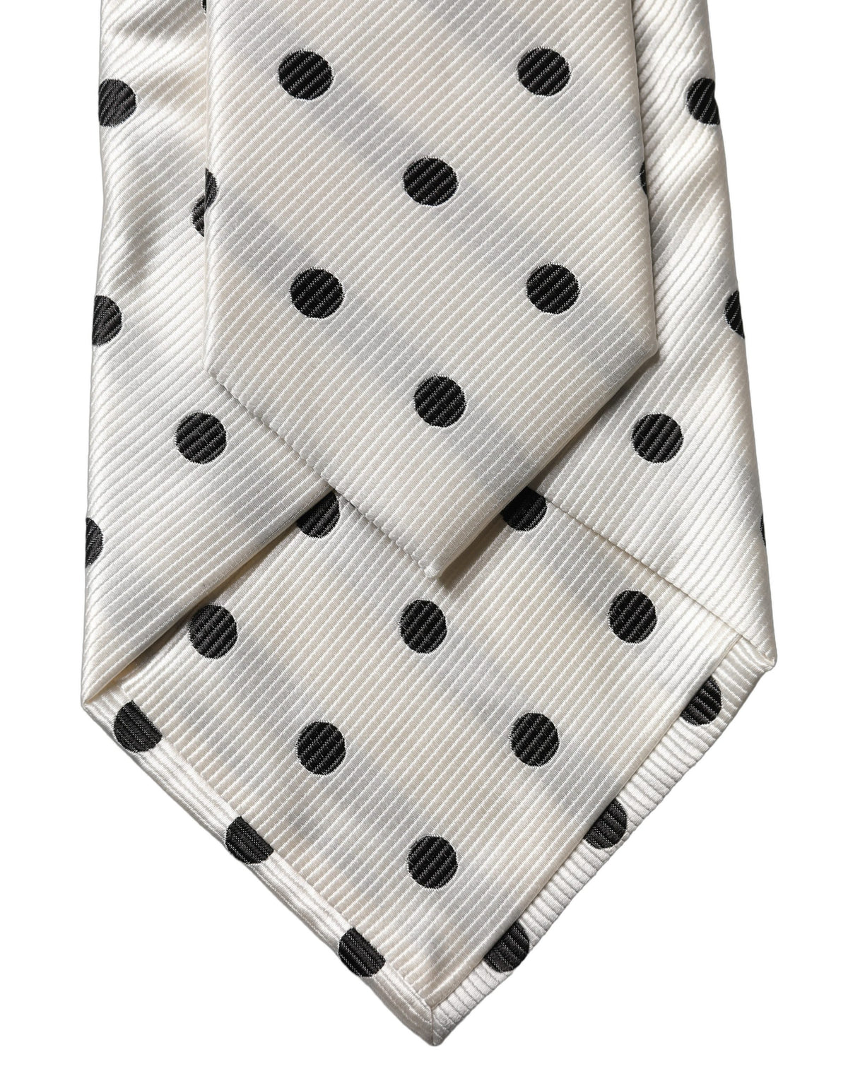 Dolce & Gabbana Aria Silk Necktie - Black White