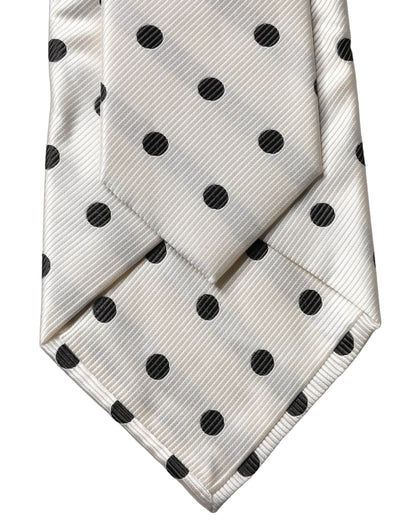 Dolce & Gabbana Aria Silk Necktie - Black White
