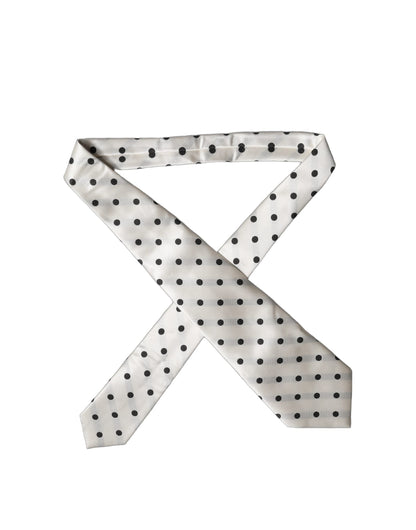 Dolce & Gabbana Aria Silk Necktie - Black White