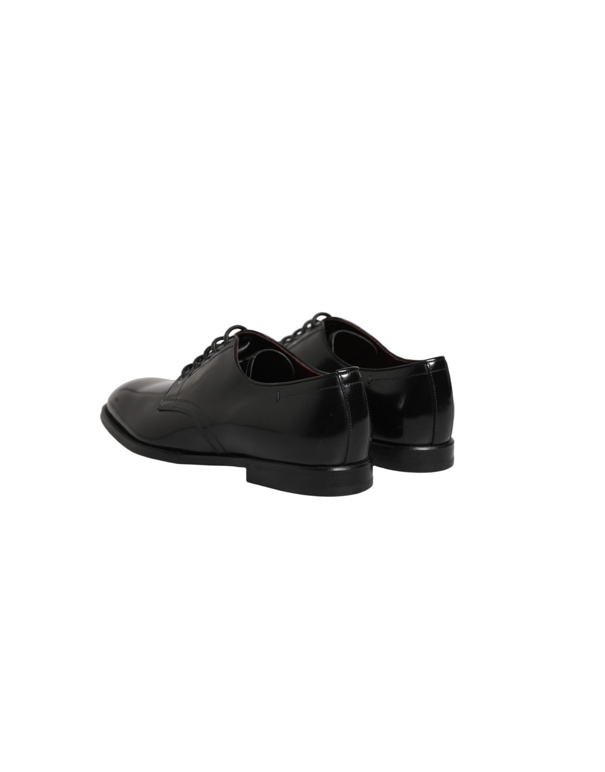 Dolce & Gabbana Men's Calfskin Leather Derby Lace-Up Shoes - Black