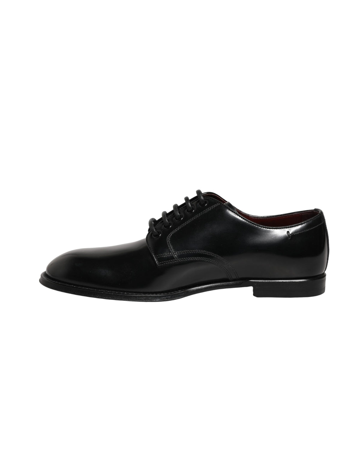 Dolce & Gabbana Men's Calfskin Leather Derby Lace-Up Shoes - Black