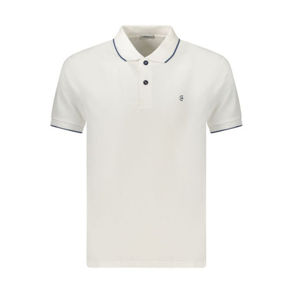 Coveri Moving White Cotton Men's Polo Shirt