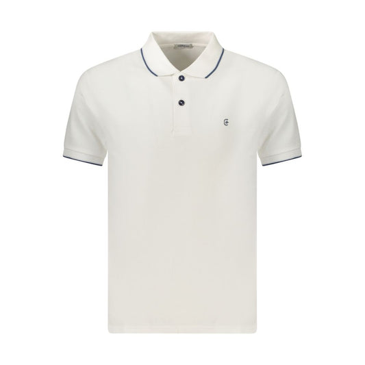 Coveri Moving White Cotton Men's Polo Shirt