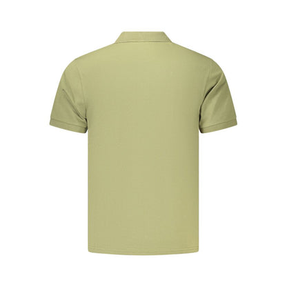 Polo Shirt by Coveri Moving for men in cotton green presents a crisp silhouette, artfully detailed with a crisp and crisp .
