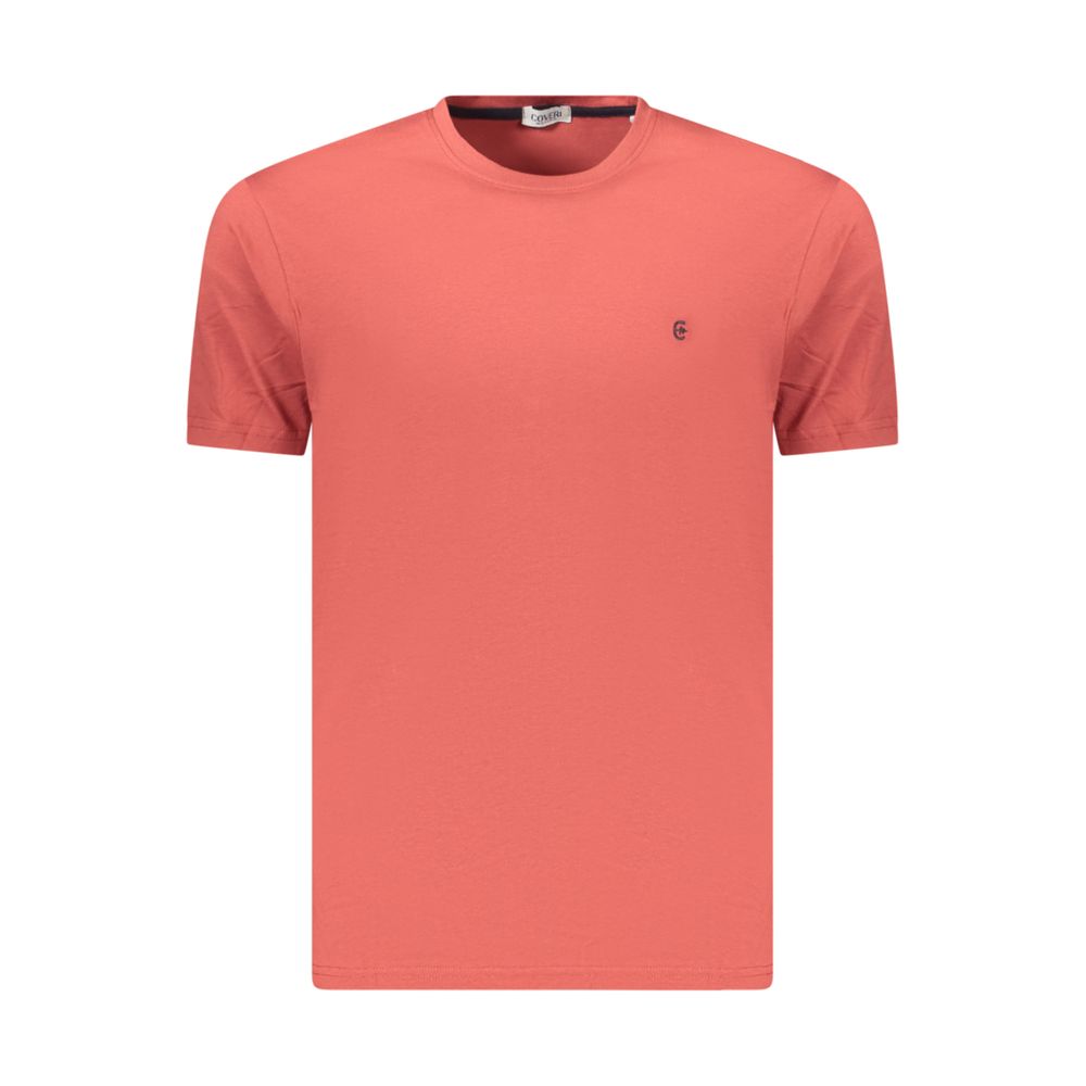 Coveri Moving Rosso Cotton Men's T-Shirt