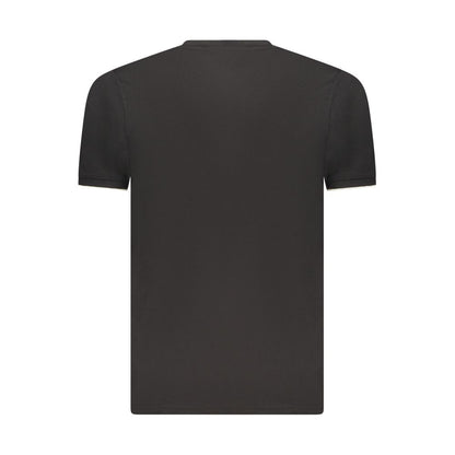Coveri Moving Black Cotton Mens T-Shirt