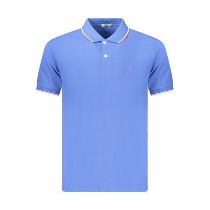 Polo Shirt by Coveri Moving for men in cotton blue features a eye catching silhouette, showcasing a refined and for a eye catching finish.