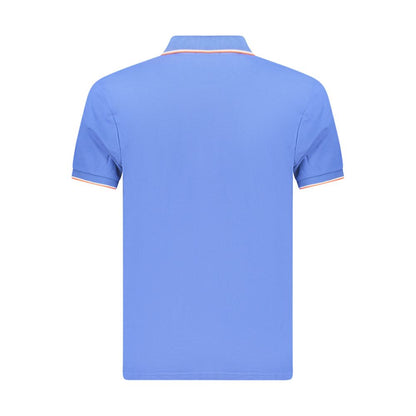 Polo Shirt by Coveri Moving for men in cotton blue showcases a enviable silhouette, featuring a refined and for a enviable finish.