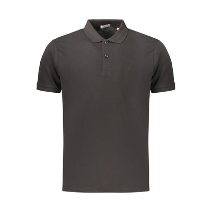 Coveri Moving Black Cotton Polo Shirt