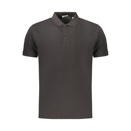Coveri Moving Black Cotton Polo Shirt