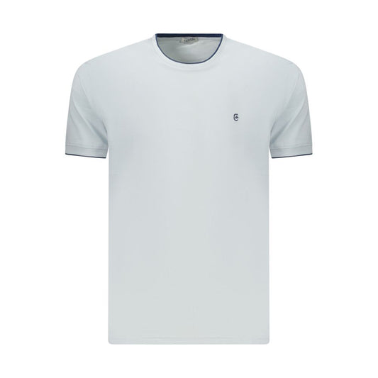 Coveri Moving Blue Cotton T-Shirt