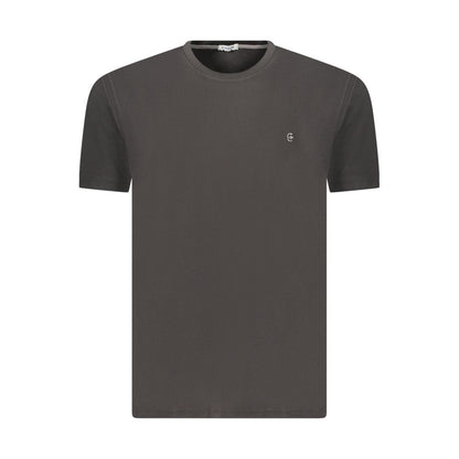 Coveri Moving Black Cotton T-Shirt