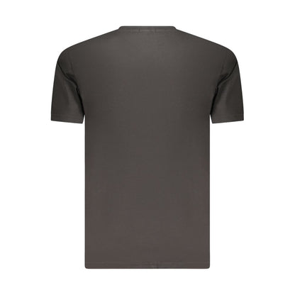 Coveri Moving Black Cotton T-Shirt