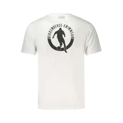 Bikkembergs White Cotton Men's T-Shirt